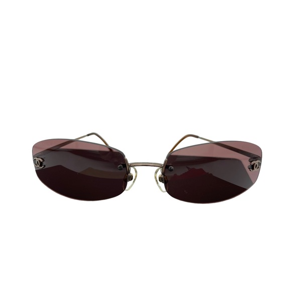 CHANEL Accessories - Chanel Rare 4002 Rimless Pink/Purple Sunglasses